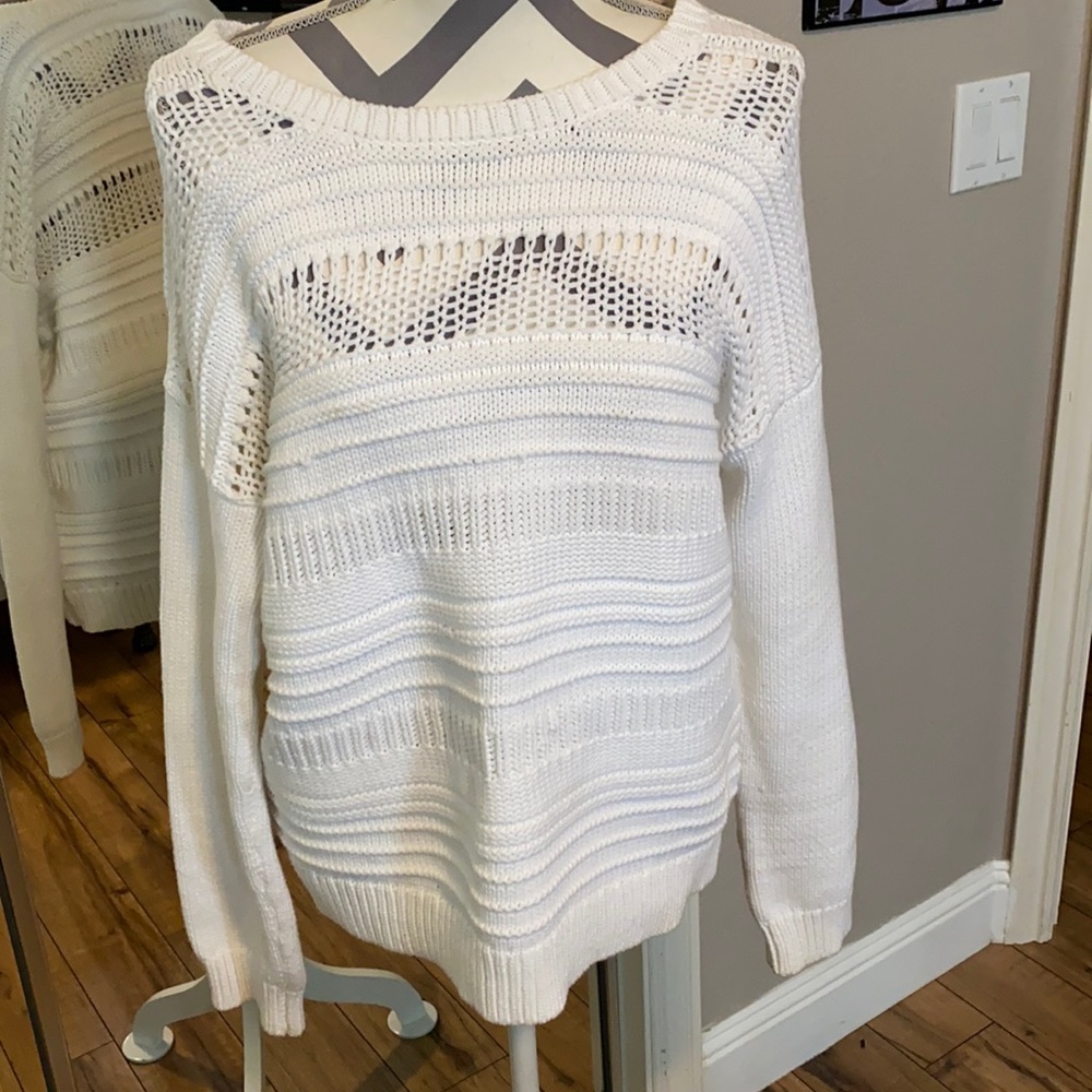 Banana Republic white sweater size L